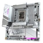 Материнская плата Gigabyte Z890M AORUS ELITE WIFI7 ICE, LGA 1851, Intel Z890, 4xDDR5, 4xSATA, 3xM.2, 1xPCIe 4.0 x4, 1xPCIe 5.0 x16, 1xDP, 1xUSB-C, 1x 2.5Gb LAN, 1xUSB-A 3.2 Gen 2, 4xUSB-A 3.2 Gen 1, 2x3.5 мм, TOSLINK, 7.1, 1xUSB4, mATX 3