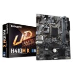 Материнская плата GIGABYTE H410M K rev. 2.0, LGA1200, Intel Q470, 2xDDR4, 2xSATA, 1xM.2, 1xPCIe 3.0 x16, HDMI, 1x1Gb LAN, 3x3.5 мм, 7.1, microATX 5