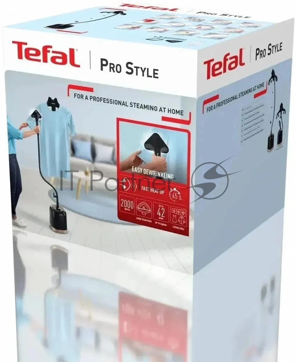 Отпариватель Tefal IT3470E1 черный/бежевый, 2000 Вт, 42 г/мин, 1500 мл 1