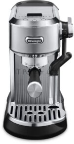 Кофеварка рожковая DeLonghi EC950.M (0132106249) серебристый, исп. кофе - молотый/чалды, 1.6 л, 1450 Вт, 15 бар 2