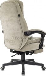 Кресло руководителя Бюрократ T-9950MSG-F Fabric песочный Light-21, крестов. пластик, подст. для ног 6