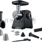 Мясорубка электрическая Bosch MFWS440B черный, 1900 Вт, 2.5 кг/мин, реверс, защита от перегрузки, насадки - 7