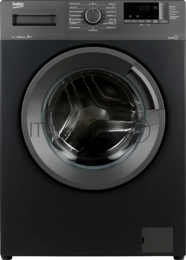 Стиральная машина Beko WSRE6512ZAA черный, загрузка фронтальная 6 кг, 1000 об/мин., класс: А