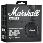 Беспроводные/проводные наушники Marshall Major V черный, накладные, Bluetooth + проводной, беспроводная зарядка, до 100 ч 1