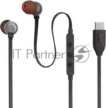 Проводные наушники JBL Tune 310C черный, внутриканальные, USB Type-C 3