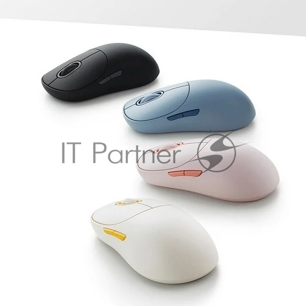 Мышь беспроводная Xiaomi Wireless Mouse 3 черный, 1200 dpi, радиоканал, Bluetooth, USB, кнопки - 5
