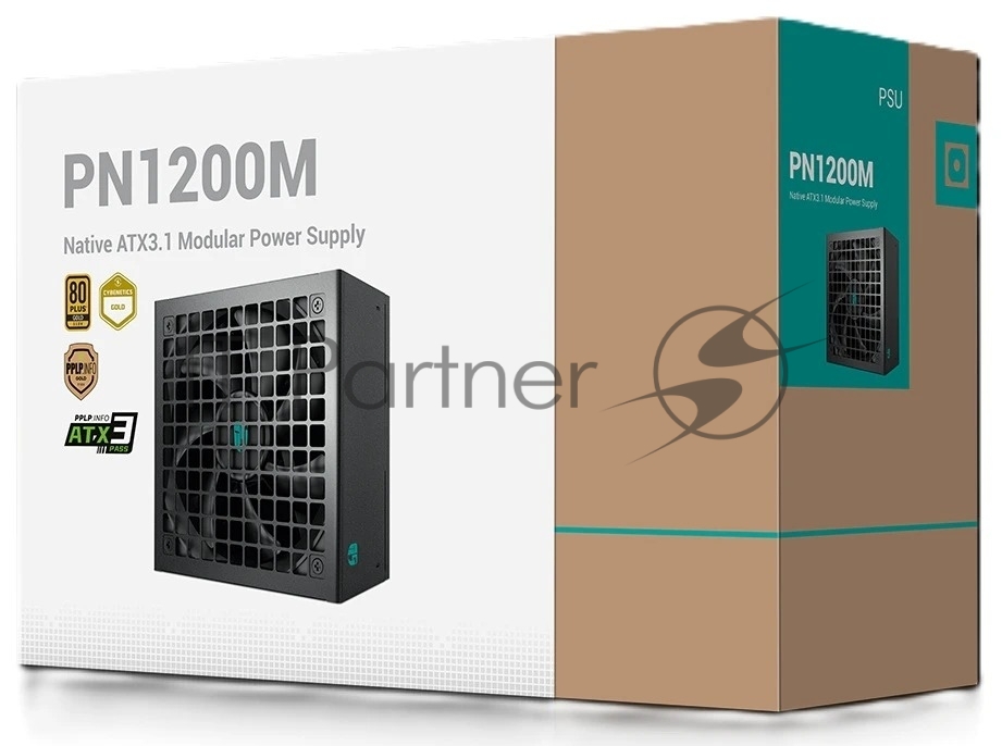 Блок питания Deepcool/GamerStorm PN1200M, 1200Вт, 80 PLUS Gold, 135мм, модульный, черный 1
