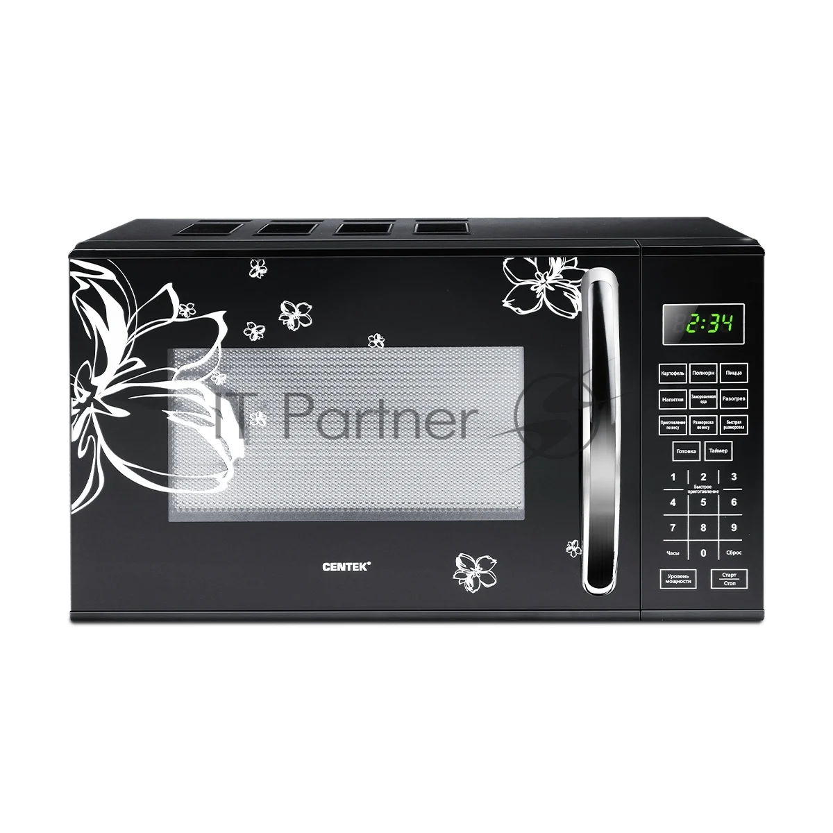Микроволновая печь Centek CT-1579 черный, 20 л, 700 Вт, переключатели - сенсор 1