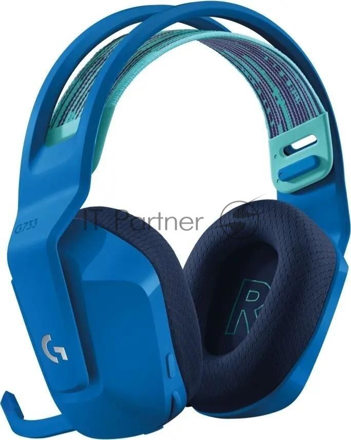 Гарнитура Logitech G733 синий, беспроводная, 2.4 ГГц, до 29 ч, LIGHTSYNC RGB 1 Гарнитура Logitech G733 синий, беспроводная, 2.4 ГГц, до 29 ч, LIGHTSYNC RGB 1