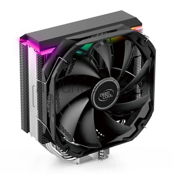 Кулер для процессора DEEPCOOL AS500 черный, 140 мм, алюминий/медь, 1200 об/мин, 26 дБ, 4 pin, 220 Вт, 164 мм 1