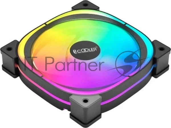 Вентилятор для корпуса PCCooler EF120 ARGb черный, 120 мм, 1500 об/мин, 25.7 дБ, 4 pin 1