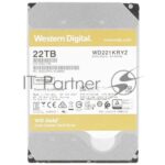 Жесткий диск Western Digital GOLD WD221KRYZ 22Tb 3.5" 7200 RPM 512MB 512e SATA-III 2