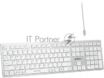 Клавиатура беспроводная A4Tech Fstyler FBX50C, USB, Bluetooth/Радиоканал, белый 7