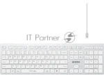 Клавиатура беспроводная A4Tech Fstyler FBX50C, USB, Bluetooth/Радиоканал, белый 8