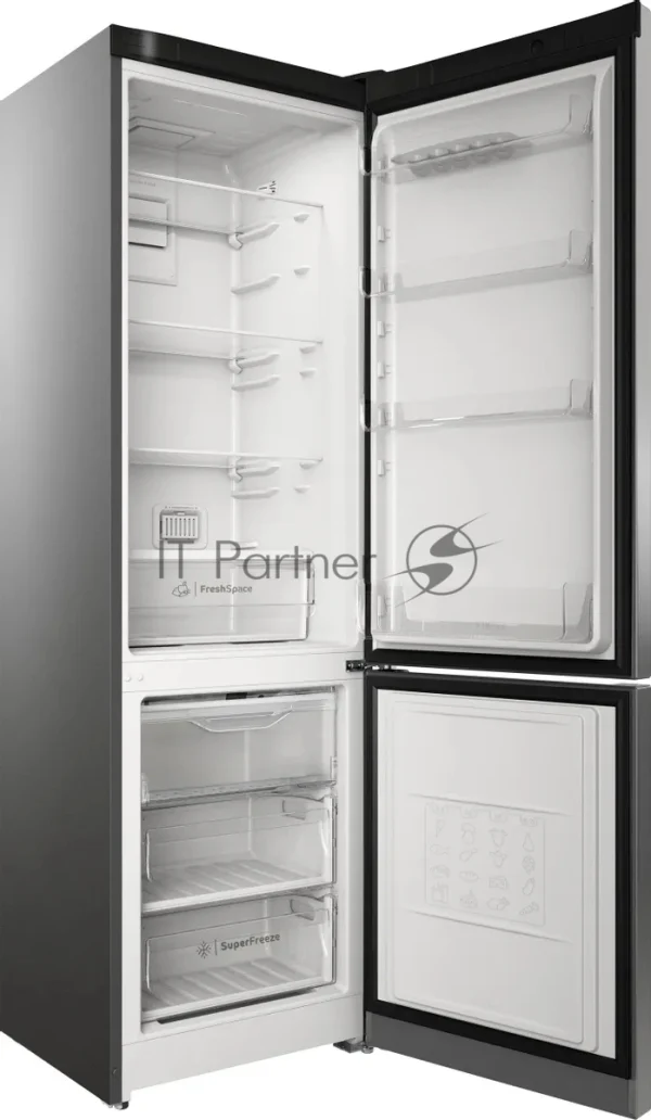 Холодильник Indesit ITS 5200 NG темно-серый двухкамерный 247/78л морозилка снизу, No Frost 1