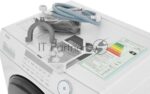 Стиральная машина Haier HWD80-BP14959B белый, загрузка фронтальная 8 кг, 5 кг - сушка, 1400 об/мин, класс: A 10