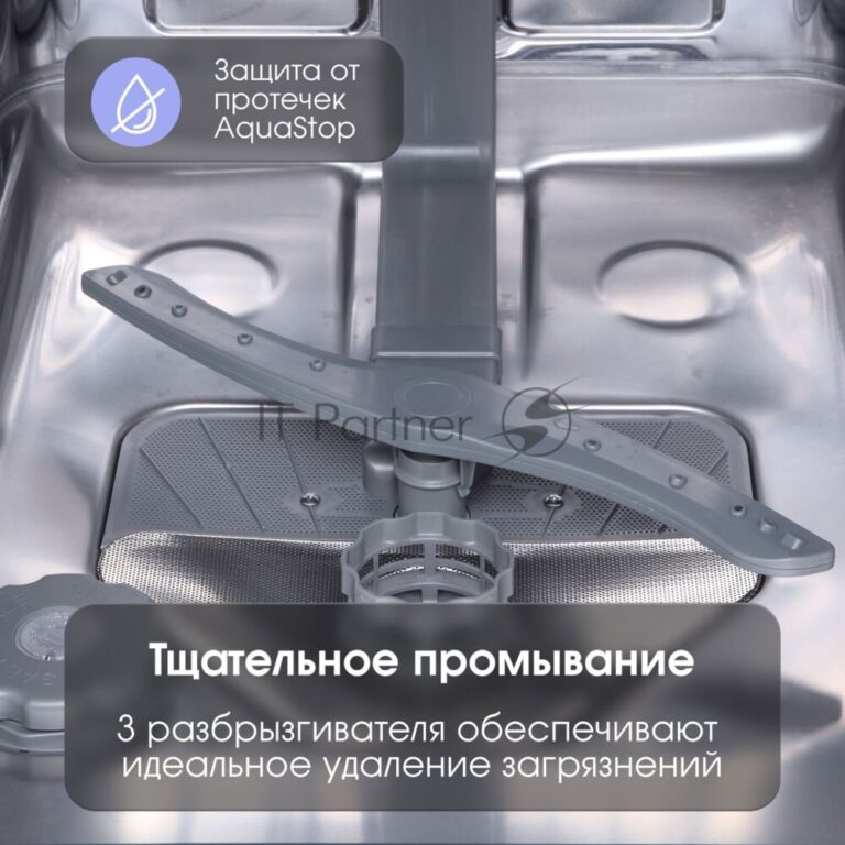 Встраиваемая посудомоечная машина Zigmund & Shtain DW 306.4 серый, 44.8 см, 10 компл., 49 дБ, класс A+++ 1