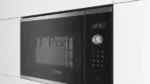 Встраиваемая микроволновая печь Bosch BEL554MS0 нержавеющая сталь/черный, 25 л, 900 Вт, переключатели - поворотный механизм/сенсор 1