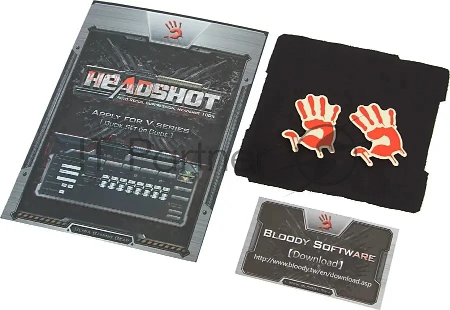 Мышь проводная A4Tech Bloody V7 черный, 3200 dpi, USB Type-A, кнопки - 8 1