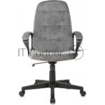 Кресло руководителя Бюрократ CH 002 Fabric Light-19 серый, крестов. пластик 1