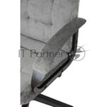 Кресло руководителя Бюрократ CH 002 Fabric Light-19 серый, крестов. пластик 2
