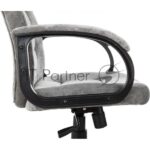 Кресло руководителя Бюрократ CH 002 Fabric Light-19 серый, крестов. пластик 6