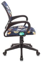 Кресло Бюрократ BuroKIDS 1 черный, ткань, 120 кг 2