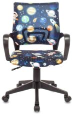 Кресло Бюрократ BuroKIDS 1 черный, ткань, 120 кг 3