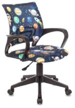 Кресло Бюрократ BuroKIDS 1 черный, ткань, 120 кг 6