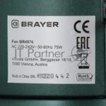 Вентилятор Brayer BR4976 зеленый, напольный, 76 Вт, 3 скорости 5