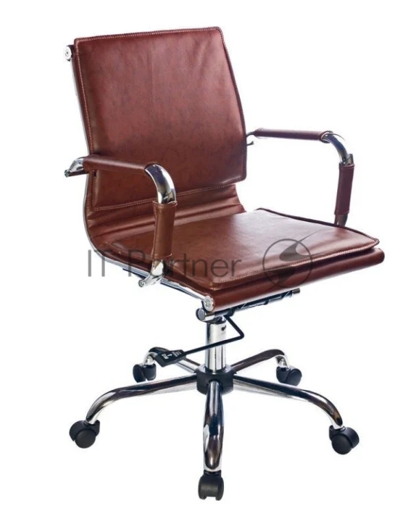 Кресло Бюрократ CH-993-Low/Brown коричневый, экокожа 1