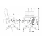 Кресло Бюрократ KB-10WALNUT/B/LEATH черный, кожа 1