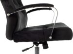 Кресло руководителя Бюрократ T-9928SL Fabric черный Italia Black, крестов. металл хром 8