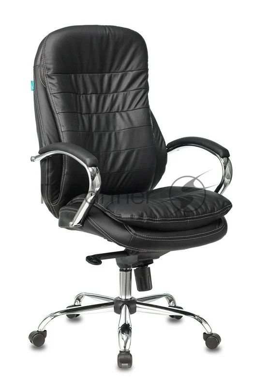 Кресло Бюрократ T-9950/BLACK черный, кожа