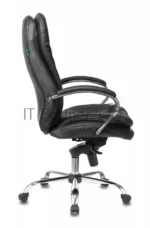 Кресло Бюрократ T-9950/BLACK черный, кожа 3