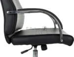 Кресло руководителя Бюрократ T-8010SL/BLACK черный, искусственная кожа, крестовина хром 8