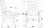 Кресло Бюрократ T-9928WALNUT-CF зеленый, кожа 12