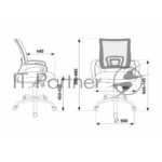 Кресло Бюрократ CH-695N/SL/BL/TW-11 синий/черный, сетка, 120 кг, механизм качания 6