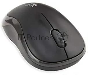 Мышь беспроводная Logitech B175 черный, 1000 dpi, радиоканал, USB, кнопки - 3