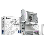Материнская плата Gigabyte B860 AORUS ELITE WIFI7 ICE, LGA 1851, Intel B860, 4xDDR5, 4xSATA, 3xM.2, 1xPCIe 5.0 x16, 2xPCIe 4.0 x1, 1xHDMI, 2xDP, 1x 2.5Gb LAN, 6xUSB-A 3.2, 1xUSB-C 3.2, 4xUSB-A 2.0, 2x3.5 мм, 7.1, ATX 6