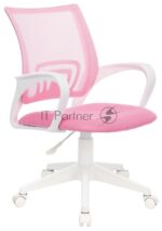 Кресло Бюрократ CH-W695NLT TW-06A TW-13A розовый, сетка/ткань, 120 кг, механизм качания 4