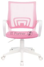 Кресло Бюрократ CH-W695NLT TW-06A TW-13A розовый, сетка/ткань, 120 кг, механизм качания 3