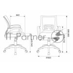 Кресло Бюрократ CH-W695NLT TW-03A TW-18 салатовый, сетка/ткань, 120 кг, механизм качания 6