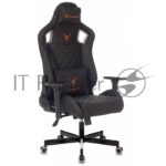 Кресло Knight OUTRIDER черный, экокожа, 120 кг, механизм качания 3