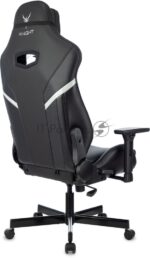 Кресло Knight Thunder 5X черный, экокожа, 120 кг, механизм качания 7