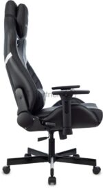 Кресло Knight Thunder 5X черный, экокожа, 120 кг, механизм качания 8