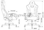 Кресло Knight Thunder 5X черный, экокожа, 120 кг, механизм качания 23