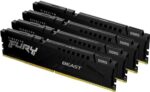 Оперативная память Kingston Fury Beast, DDR5, 128Gb (4x32Gb), 5200MHz, CL40, DIMM, радиатор, черный 2