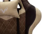 Кресло игровое Бюрократ VIKING 7 KNIGHT BR FABRIC коричневый текстиль/эко.кожа крестовина металл/пластик 10