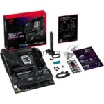 Материнская плата ASUS ROG STRIX Z890-F GAMING WIFI, LGA 1851, Intel Z890, 4xDDR5, 4xSATA, 5xM.2, 1xPCIe 5.0 x16, 1xPCIe 4.0 x4, 1xHDMI, 1xDP, 2xUSB-C, 1x 2.5Gb LAN, 4xUSB-A 3.2 Gen 1, 4xUSB-A 3.2 Gen 2, 2xUSB-A 2.0, 2xUSB-C Thunderbolt 4, 2x3.5 мм, 7.1, ATX 2